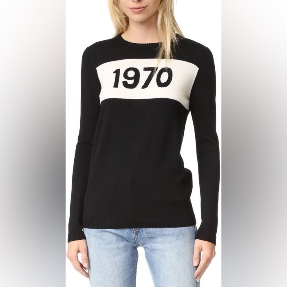BELLA FREUD Black 1970 Wool Sweater